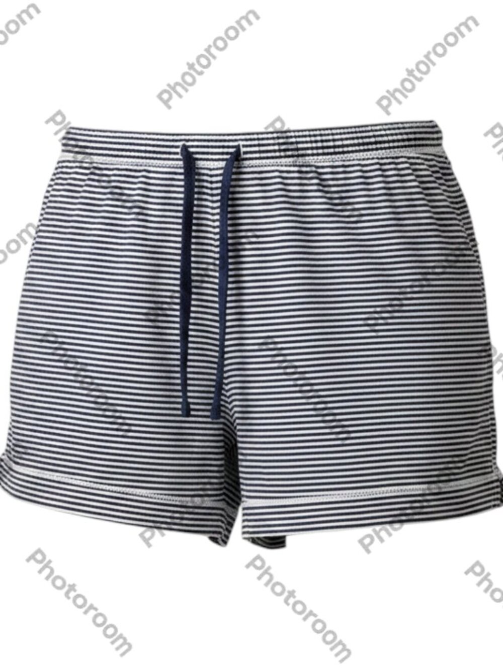 Carole Hochman Navy White Women's Striped Cotton Pajama Shorts M